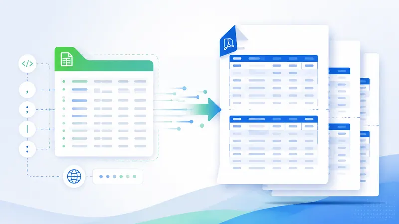 2026년 최고의 CSV to PDF 변환기 10선: 워크플로우별 선택