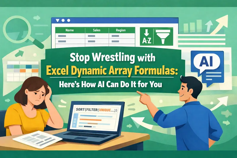 Schluss mit dem Kampf gegen Excel Dynamic Array Formulas: So kann AI das für Sie erledigen