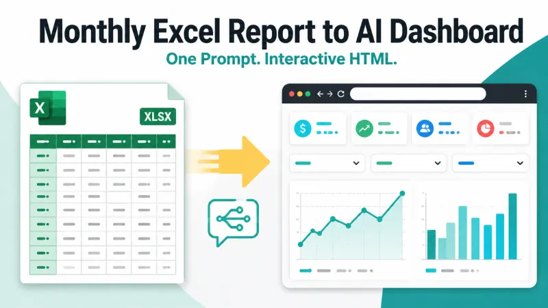 So verwandeln Sie einen monatlichen Excel-Bericht in ein KI-Dashboard