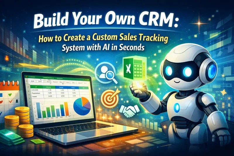 自分だけのCRMを構築:AIで数秒でカスタム販売追跡システムを作成する方法