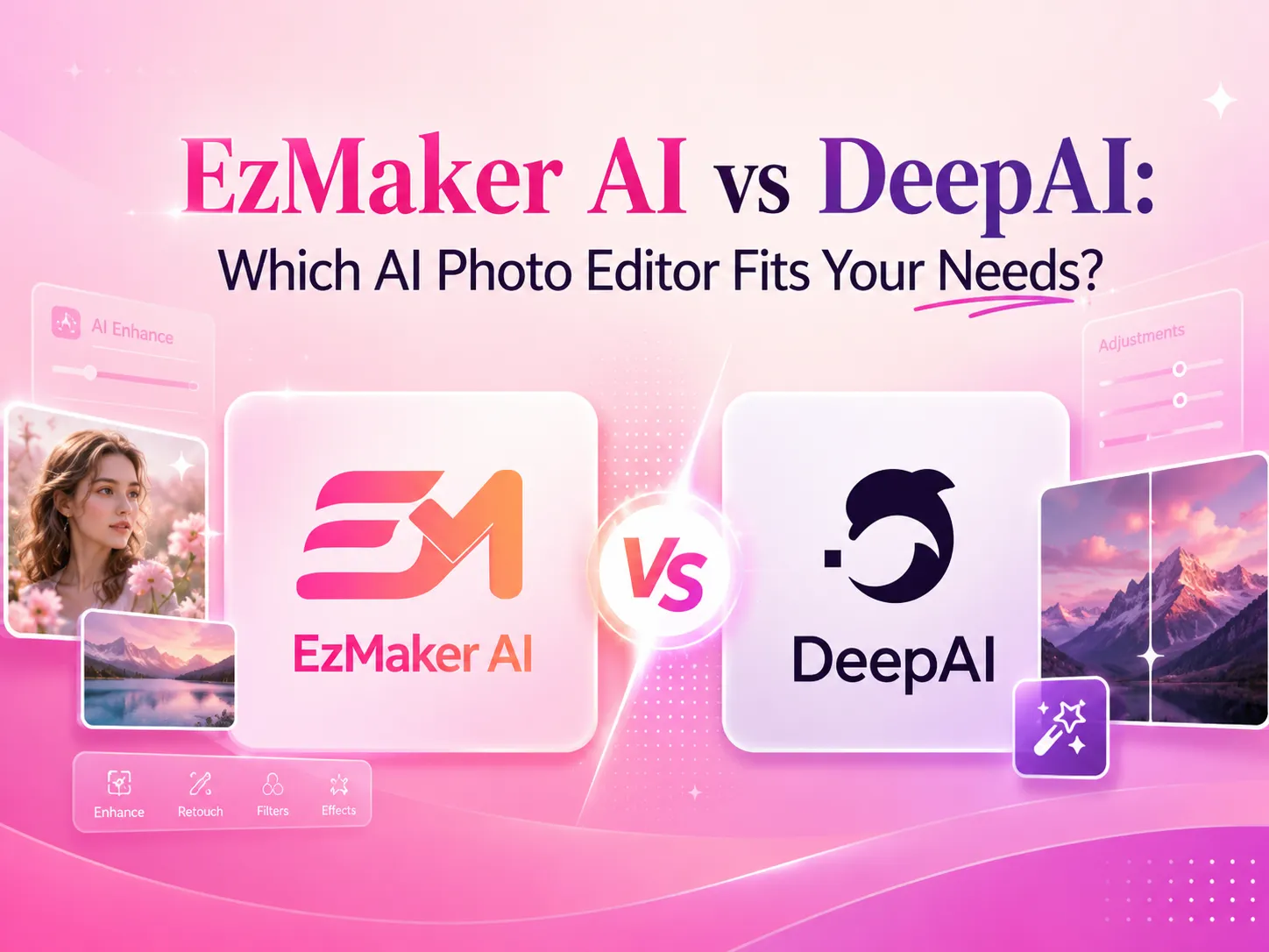 EzMaker AI vs DeepAI: Which AI Photo Editor Fits Your Needs?