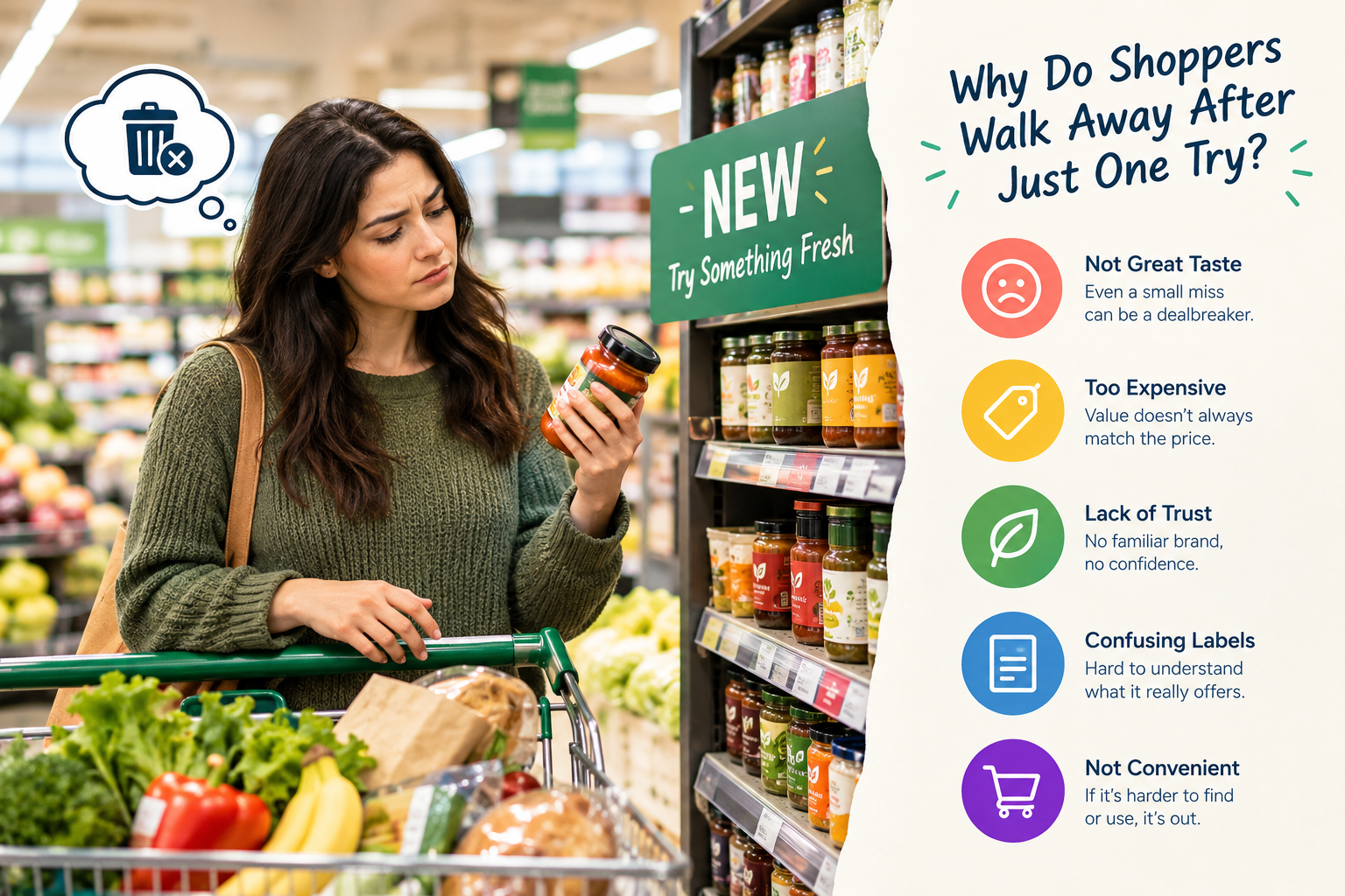 Firework | The Real Reason Grocery Shoppers Abandon a New Product After One Try