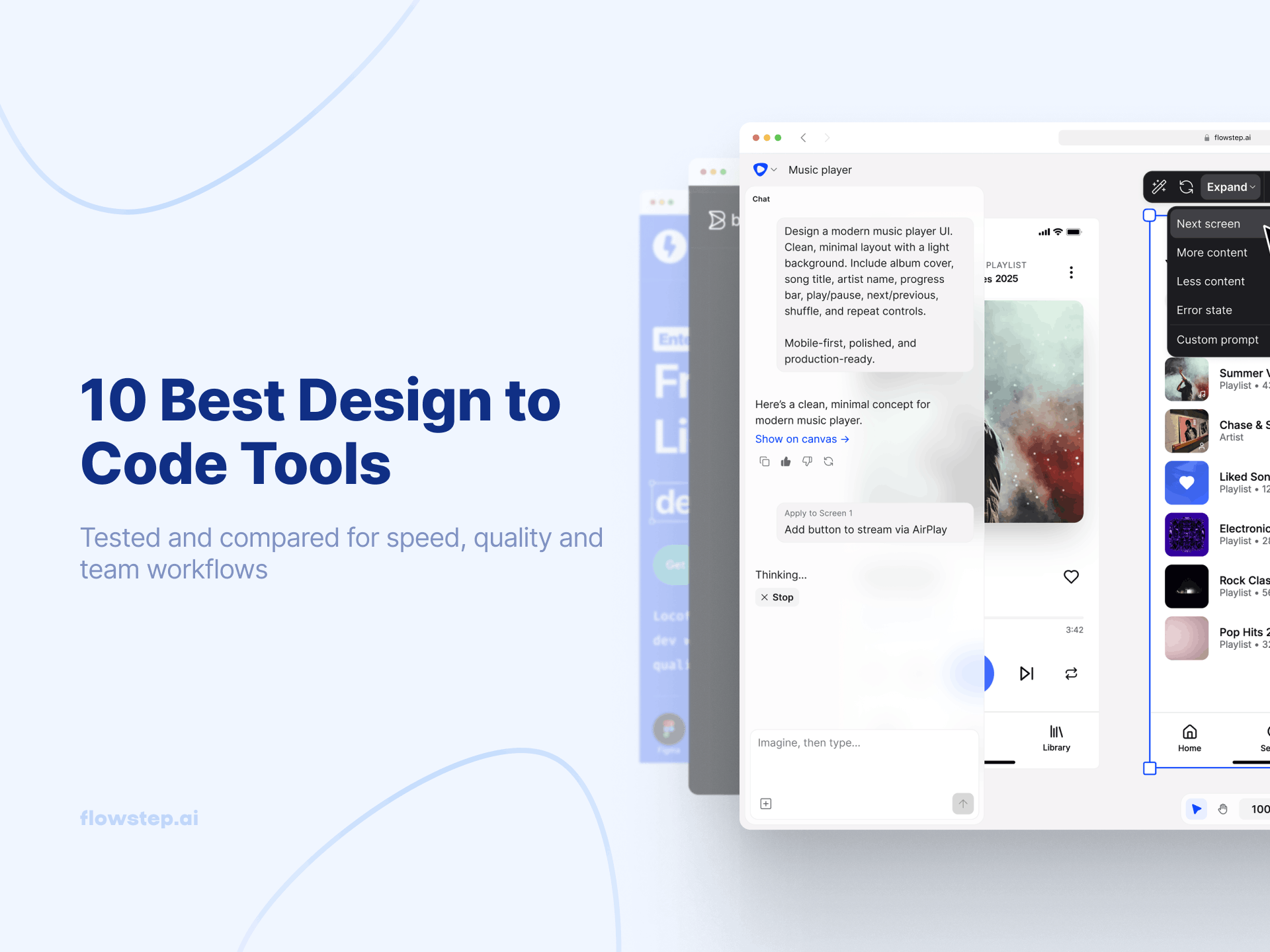 10 Best Design to Code Tools for 2026 (Prompt-to-Code, Figma Export & Handoff)