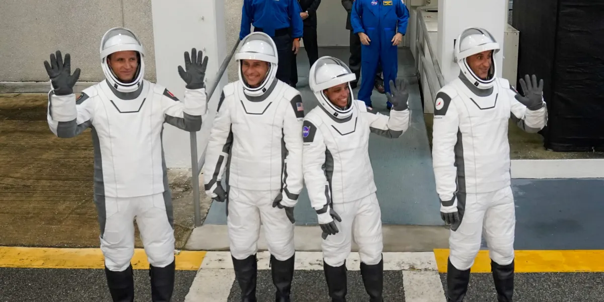 SpaceX sends 4 astronauts to the International Space Station on a record-fast 8-hour trip