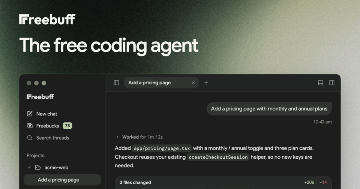 Command Code alternative: a free terminal coding agent