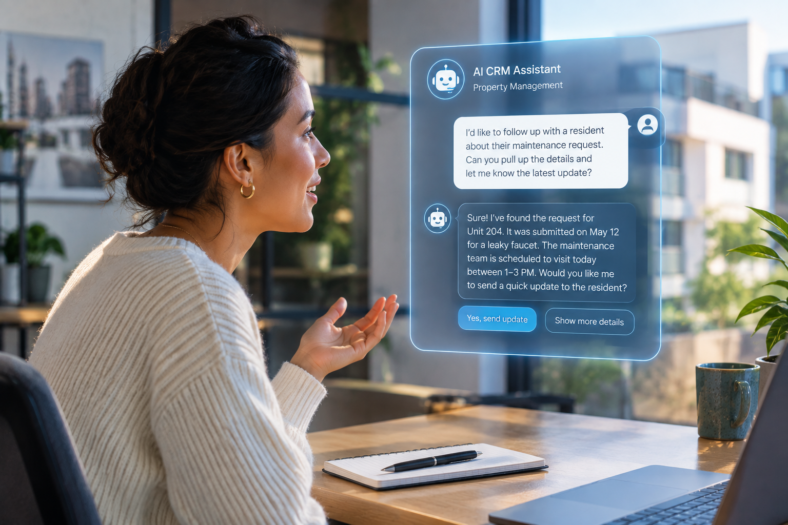 What is Knock CRM and how does it work with AI?