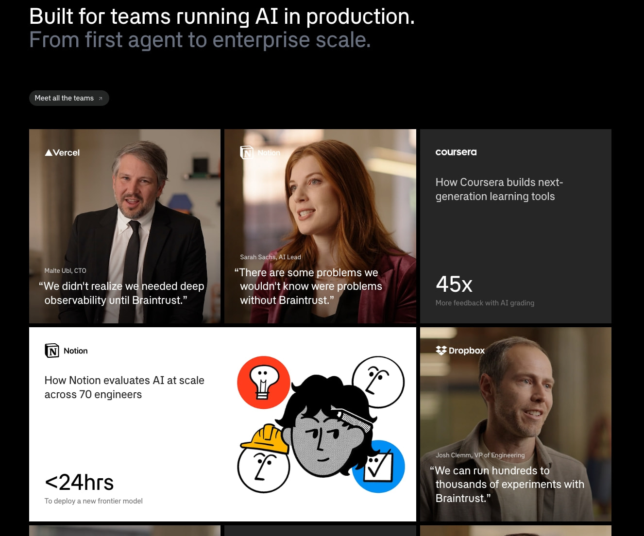 Design Inspiration from braintrust.dev