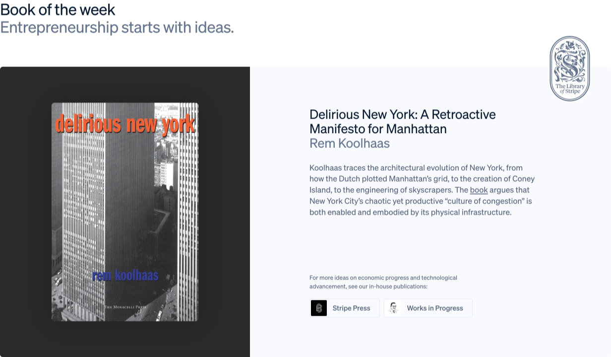 Design Inspiration from stripe.com