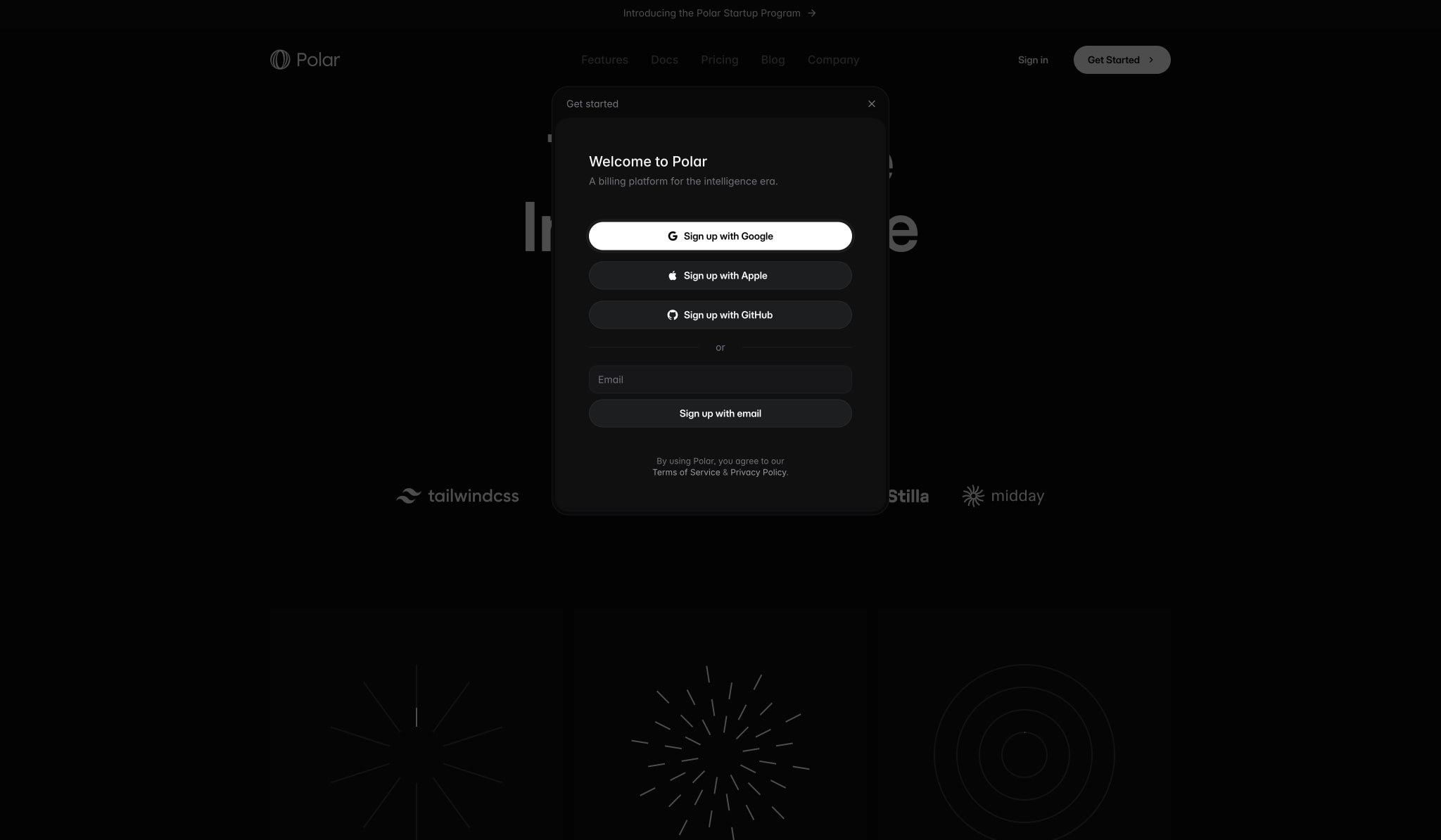 Design Inspiration from polar.sh