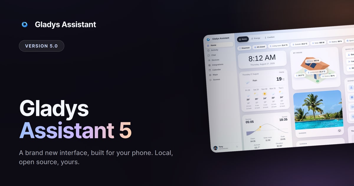 Gladys Assistant 5 is here 🎉