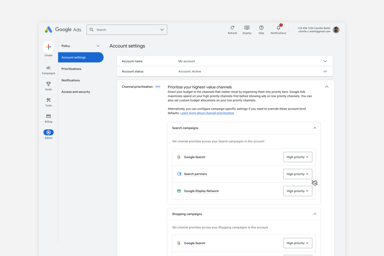 Guide your campaign spending with new priority and allocation features