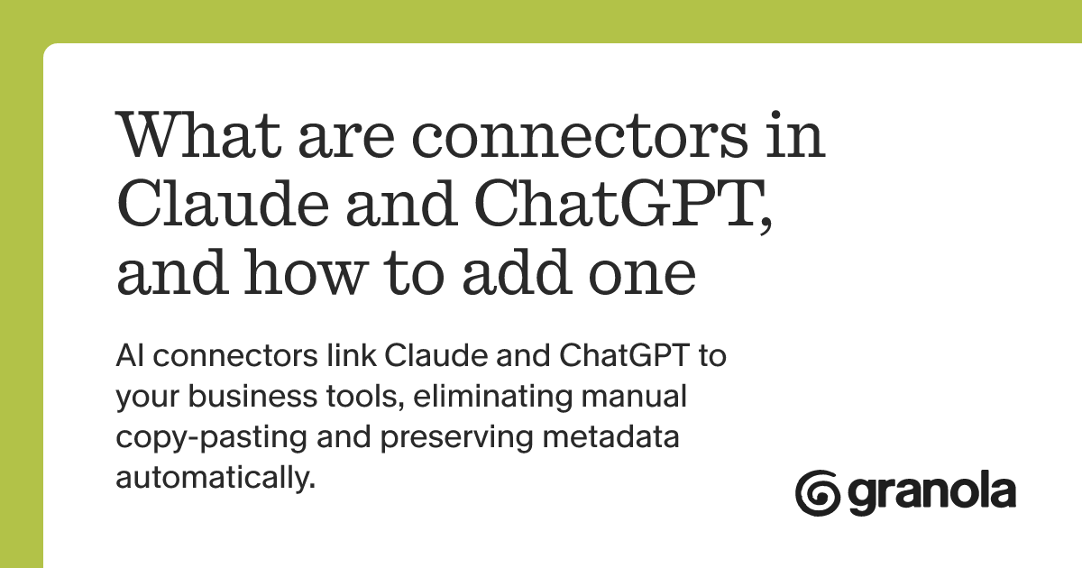 What are connectors in Claude and ChatGPT, and how to add one