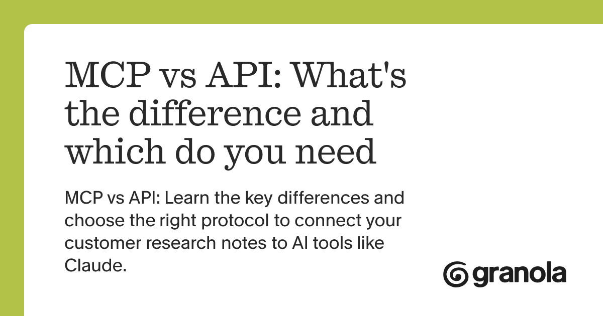 MCP vs API: What's the difference and which do you need