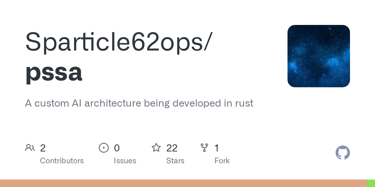 PSSA: A non-transformer language model written from scratch in Rust