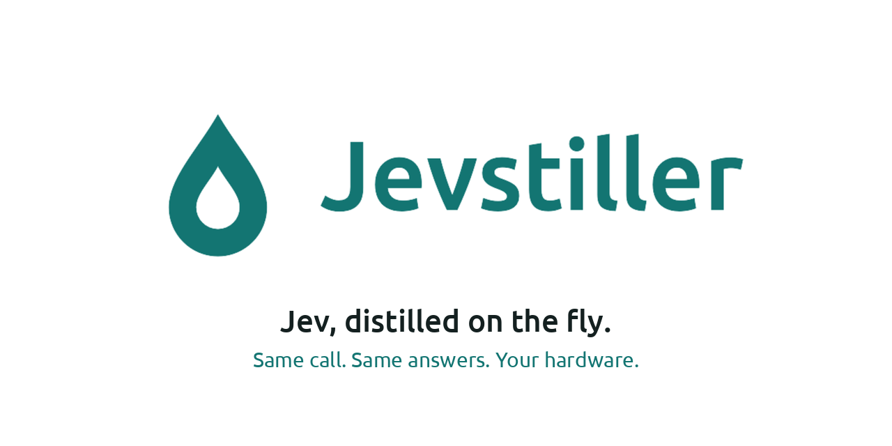 Show HN: Jevstiller – Distill Jev into a local model, with a disagreement bound