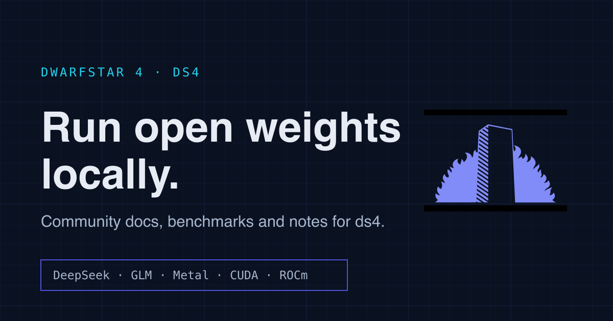 From the creator of Redis; run LLM locally with ds4