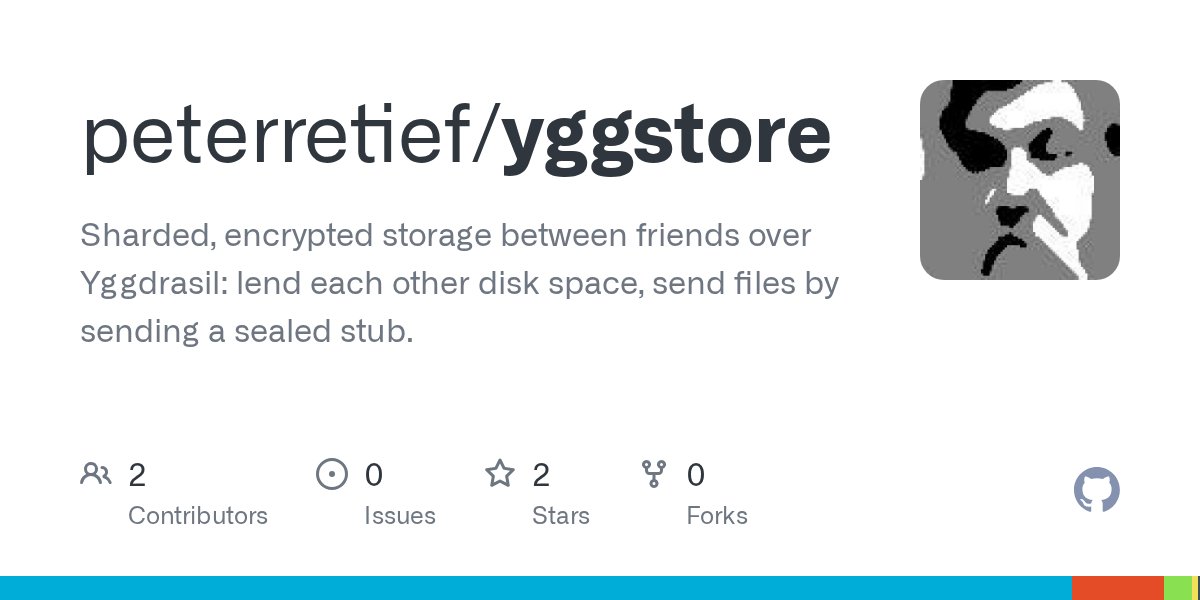 Sharded, encrypted storage between friends over Yggdrasil