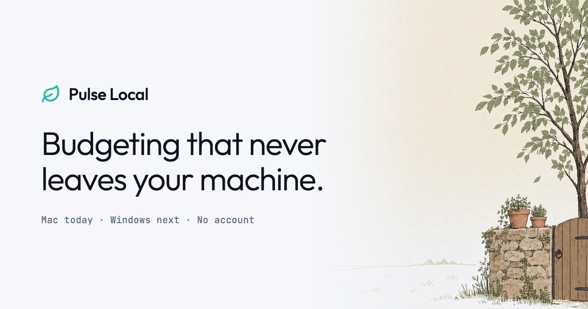 Show HN: Pulse Local, a Mac budgeting app whose AI models run on your machine