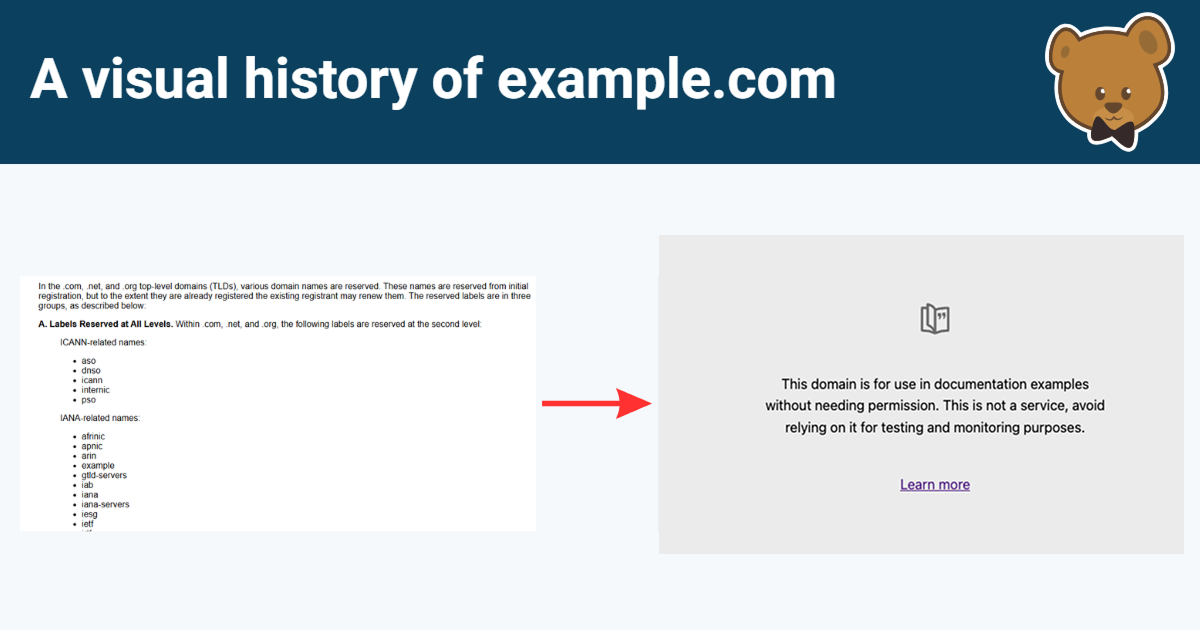 Example.com just launched the biggest redesign in decades