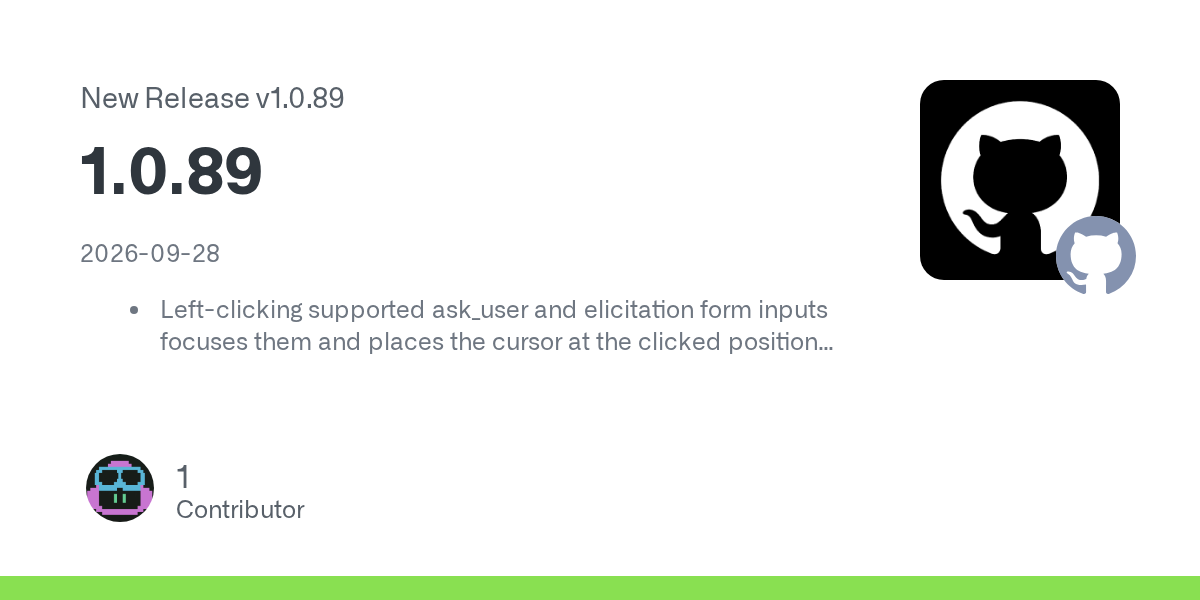 GitHub Copilot CLI v1.0.89