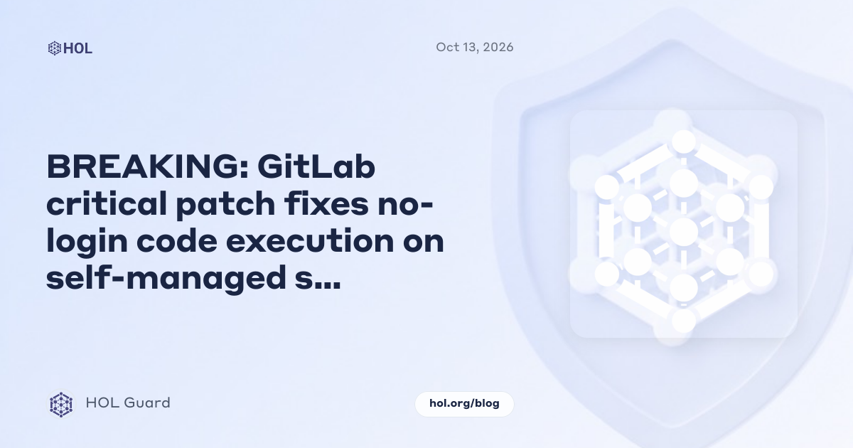 BREAKING: GitLab critical patch fixes no-login code execution on self-managed servers (CVE-2026-97229)