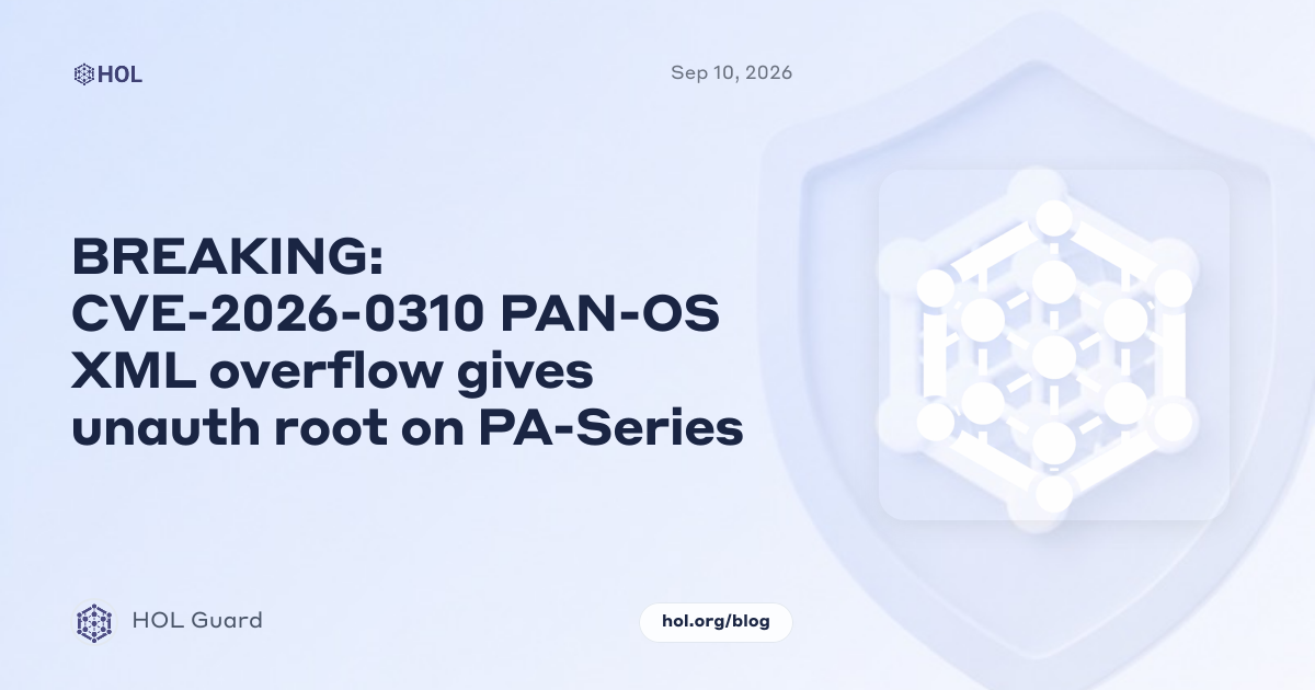 BREAKING: CVE-2026-0310 PAN-OS XML overflow gives unauth root on PA-Series