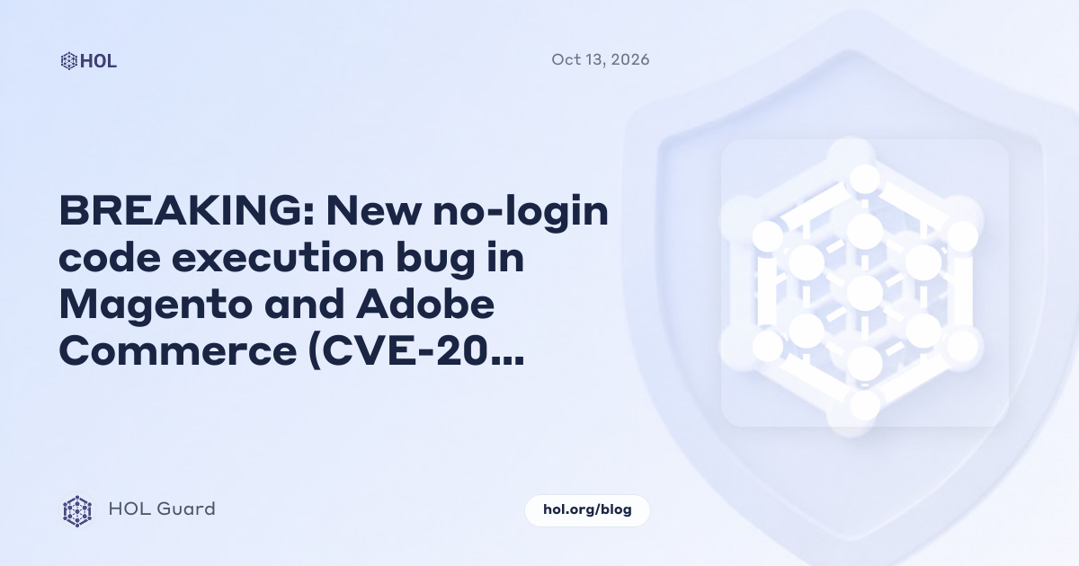BREAKING: New no-login code execution bug in Magento and Adobe Commerce (CVE-2026-103849)