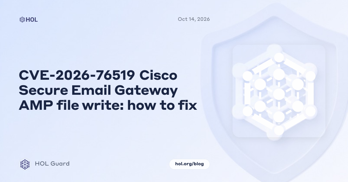 BREAKING: Exploited Cisco Secure Email Gateway AMP bug lets attackers write files as root, now on CISA KEV (CVE-2026-76519)