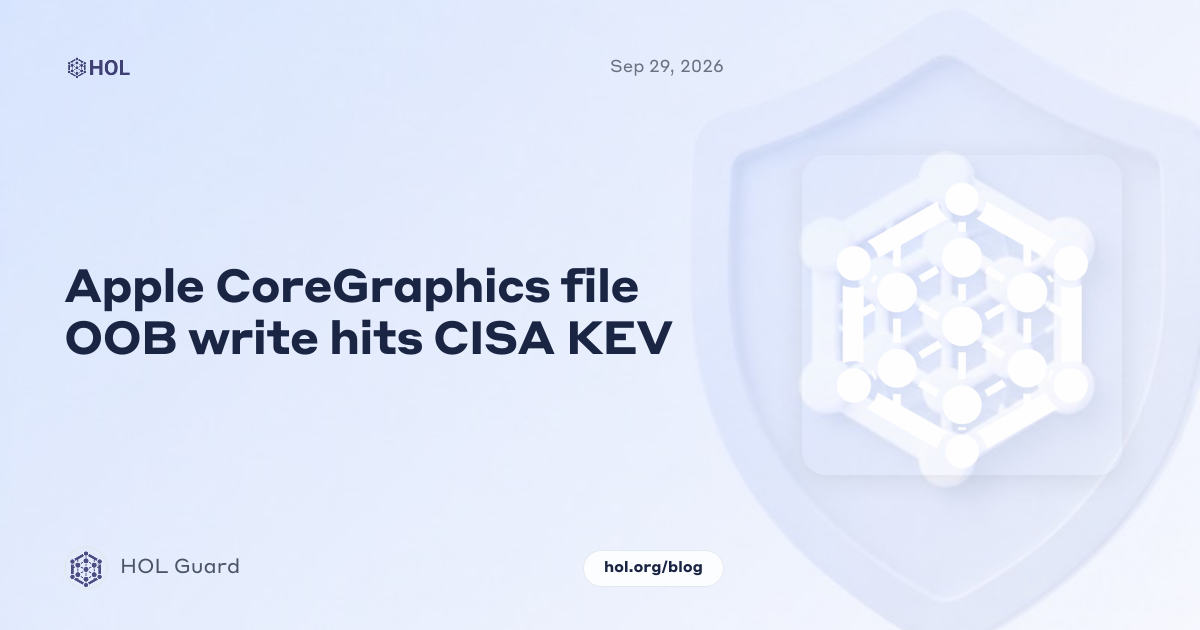 Apple CoreGraphics file OOB write hits CISA KEV