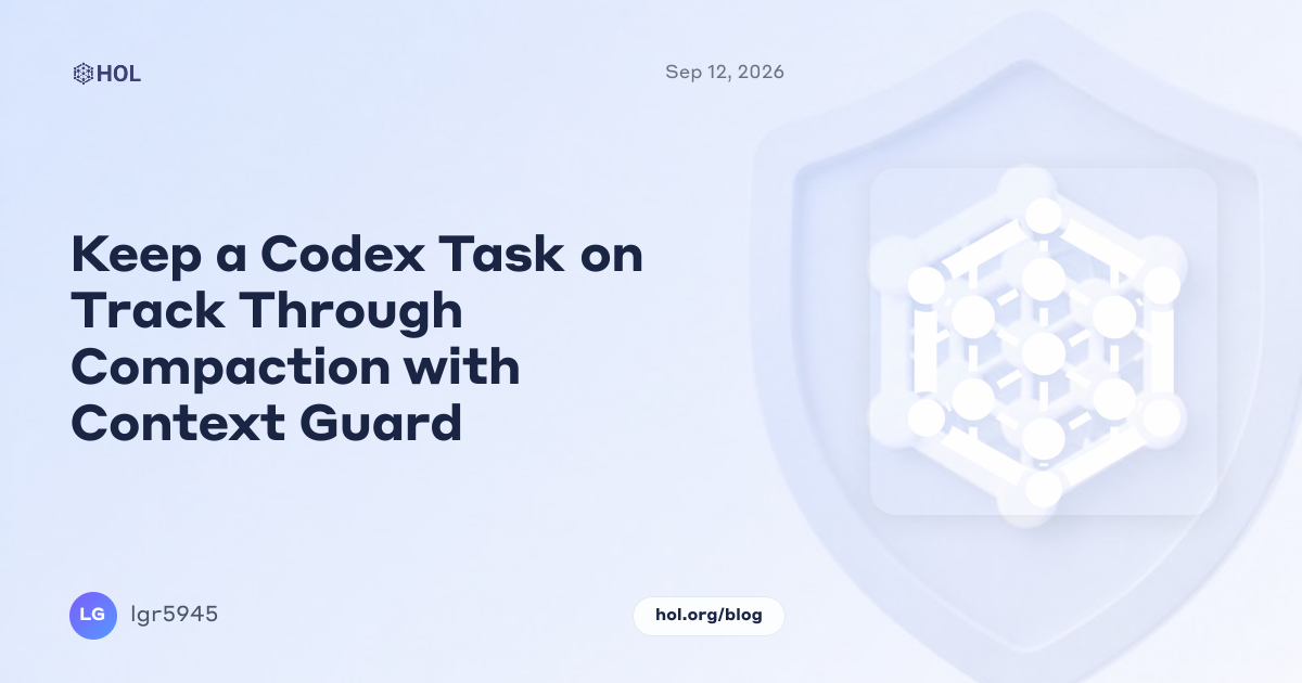 Keep a Codex Task on Track Through Compaction with Context Guard