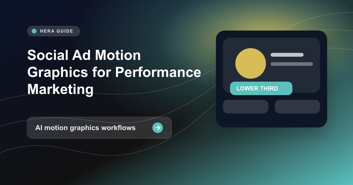 Social Ad Motion Graphics for Performance Marketing