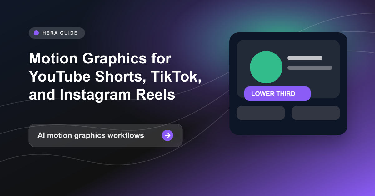Motion Graphics for YouTube Shorts, TikTok, and Instagram Reels
