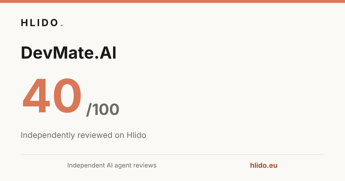 DevMate.AI — Laddoo 40/100