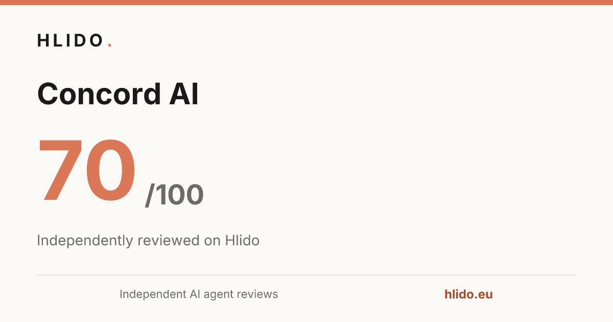 Concord AI — Laddoo 70/100