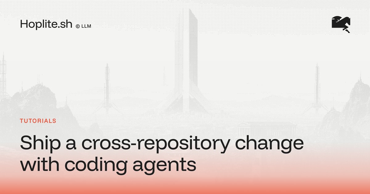Ship a cross-repository change with coding agents