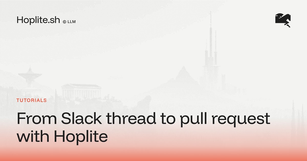 From Slack thread to pull request