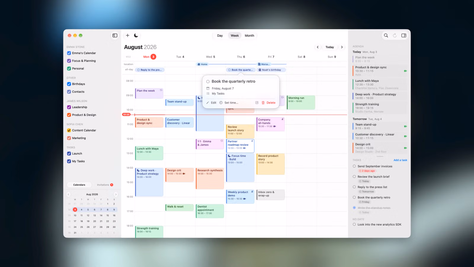 hora Calendar 1.1: Google Tasks, Meeting Rooms, and Finding a Time