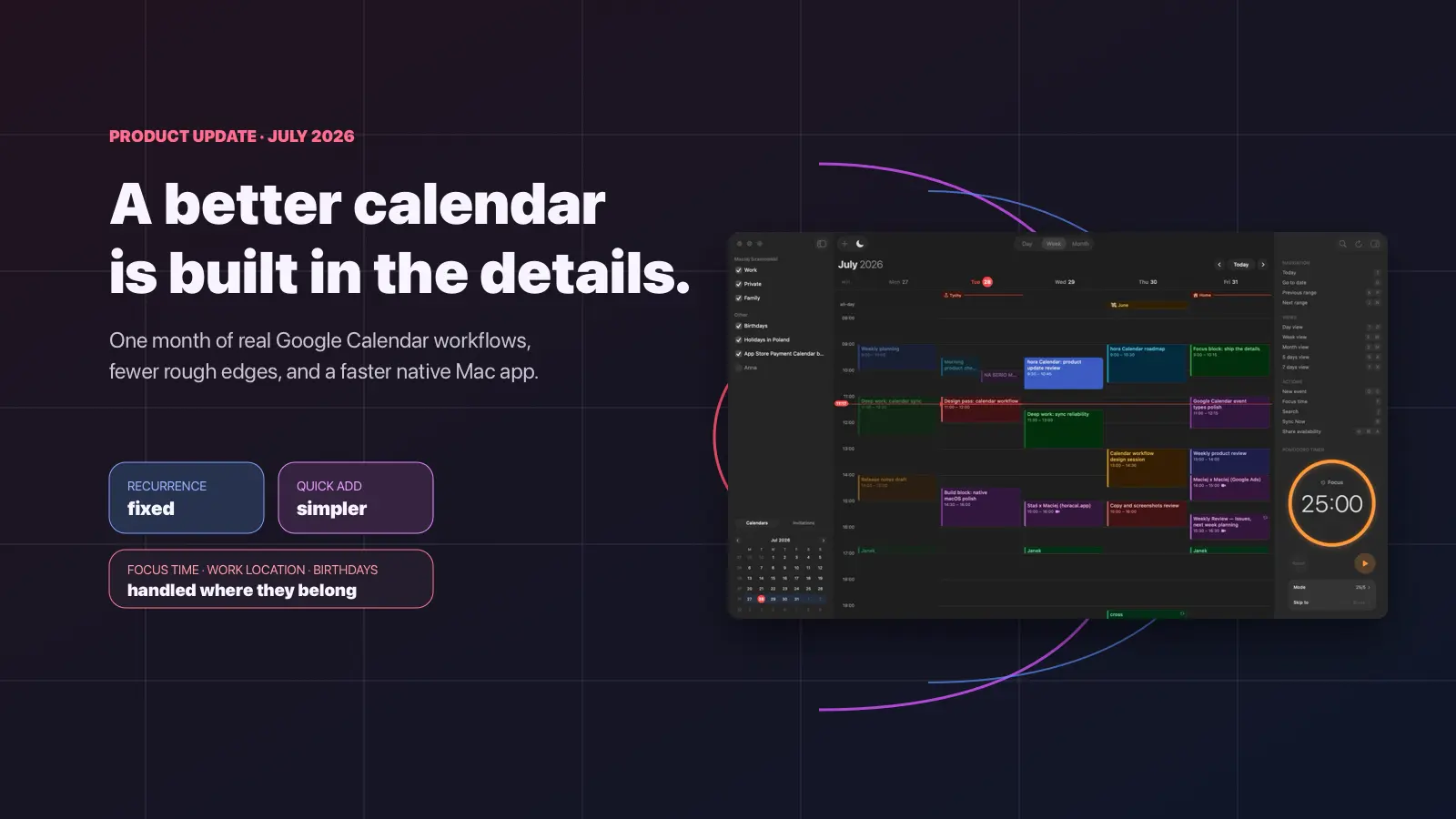 One Month Building a Better Calendar App for macOS