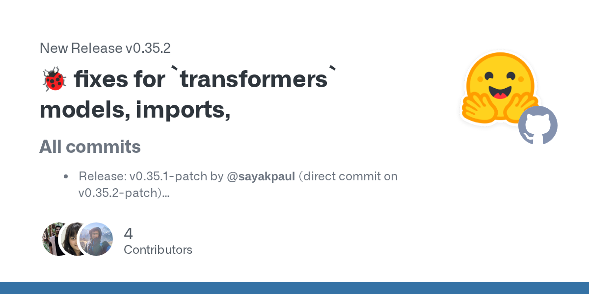 ๐ fixes for `transformers` models, imports,
