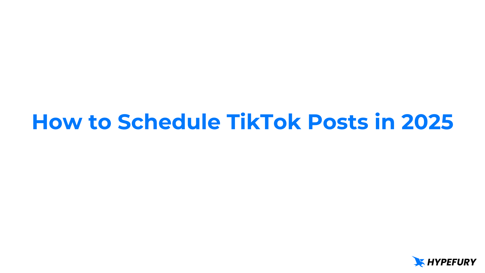 How To Schedule TikTok Posts for Free