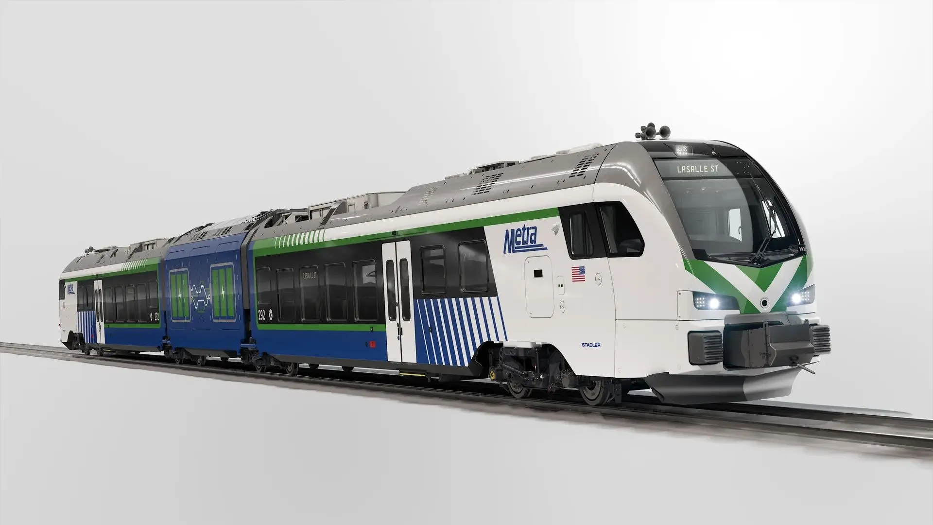 Chicago Metra’s new battery-electric train charges through regenerative braking