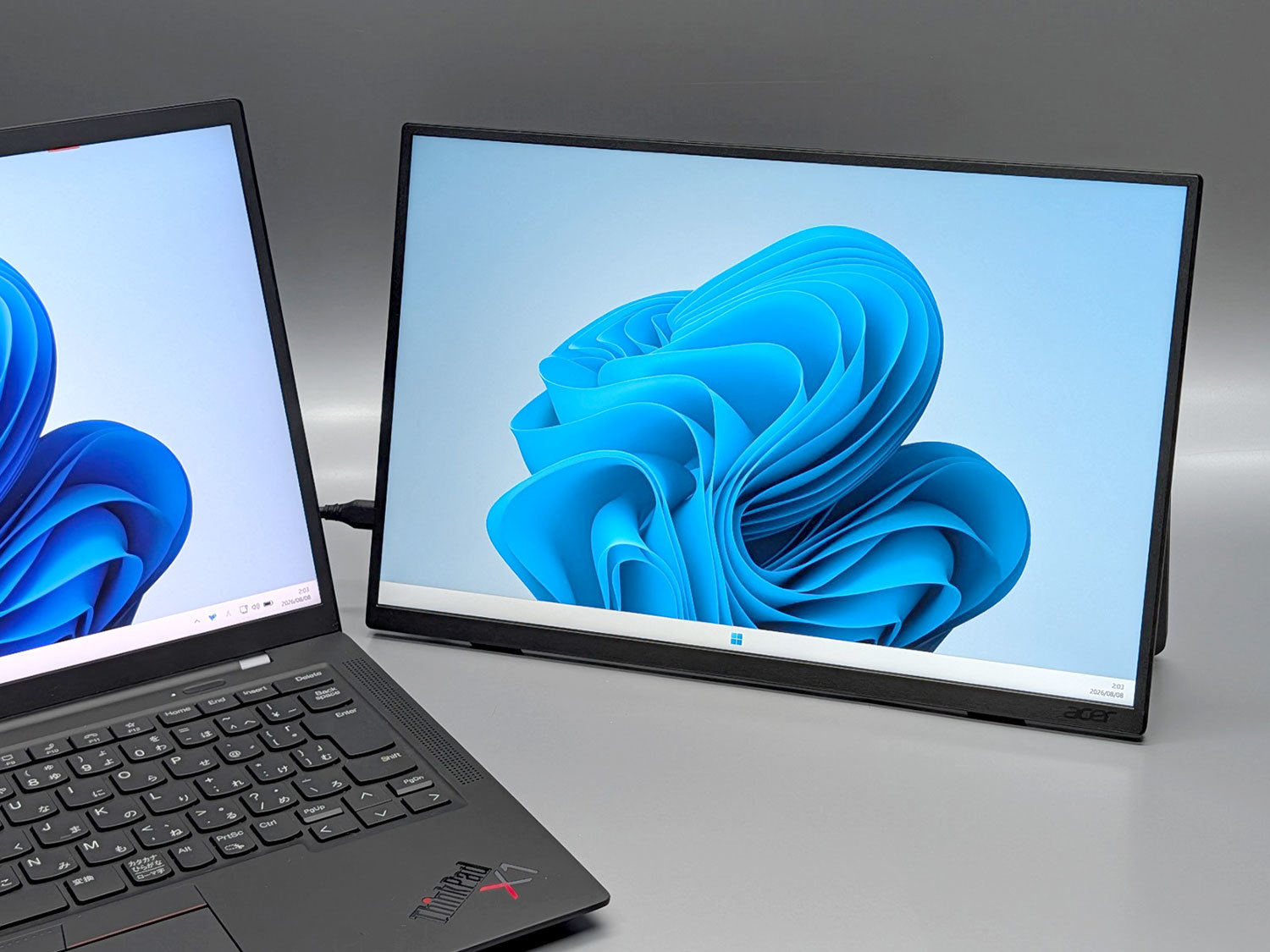 1万円台前半で3年保証付き! 日本エイサーの軽量モバイルディスプレイ「PM141Wbmiuux」を試す