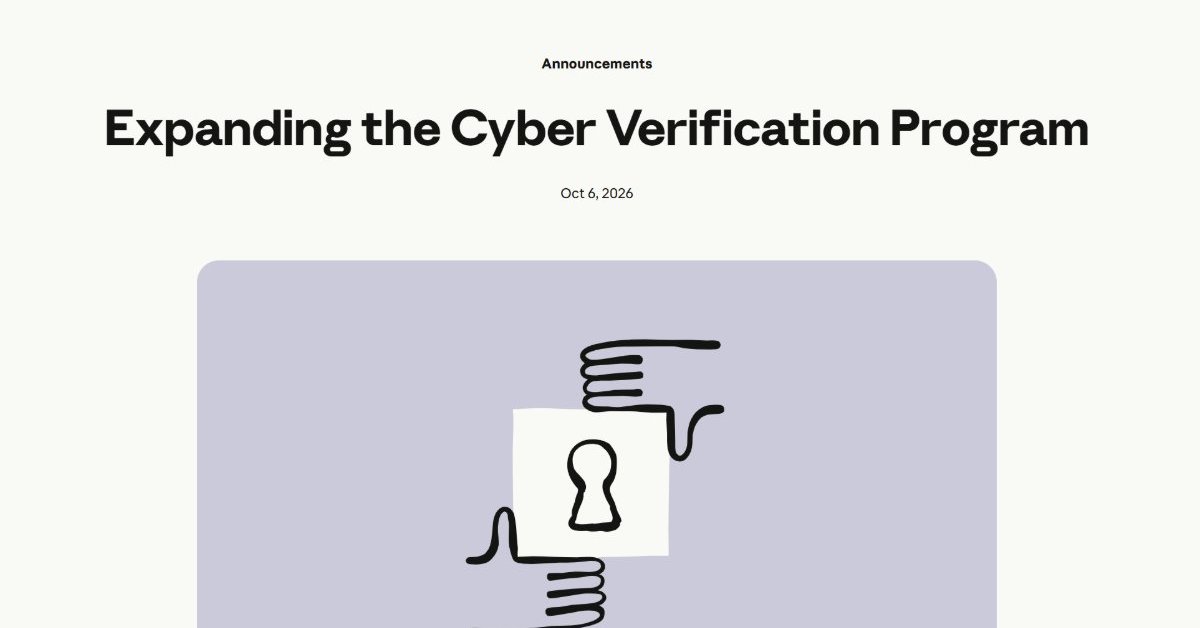 Anthropic、セキュリティ専門家向け「Cyber Verification Program」を拡充 「Claude Mythos 5.1」も対象に