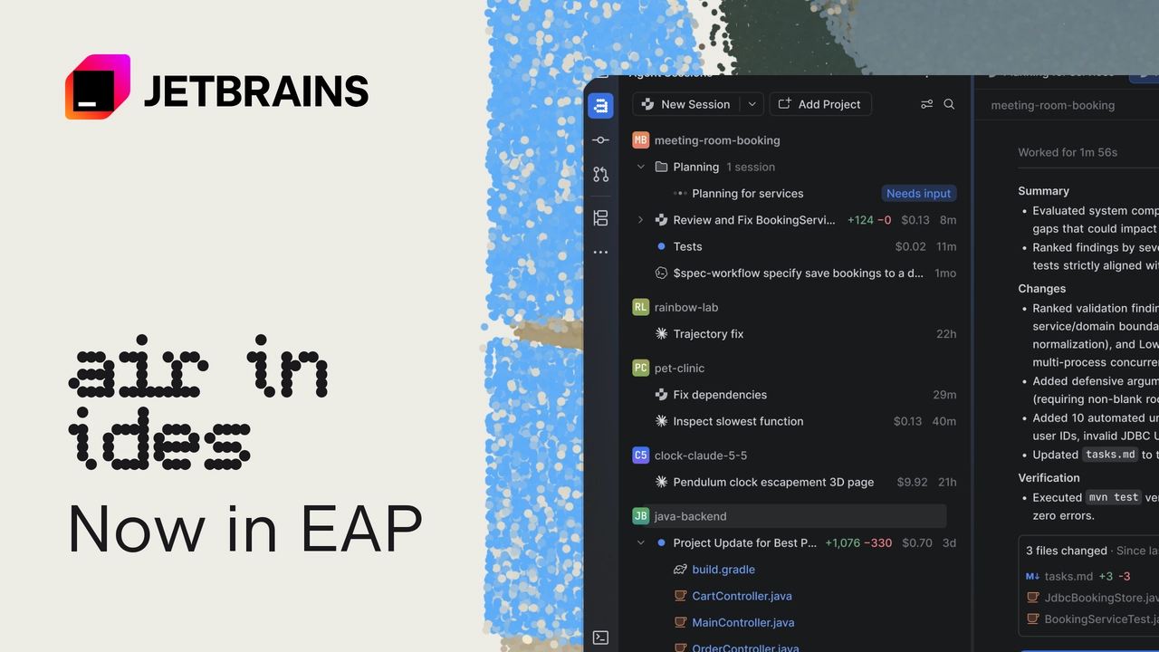 A New Agentic Experience: JetBrains Air in IDEs – EAP Now Open