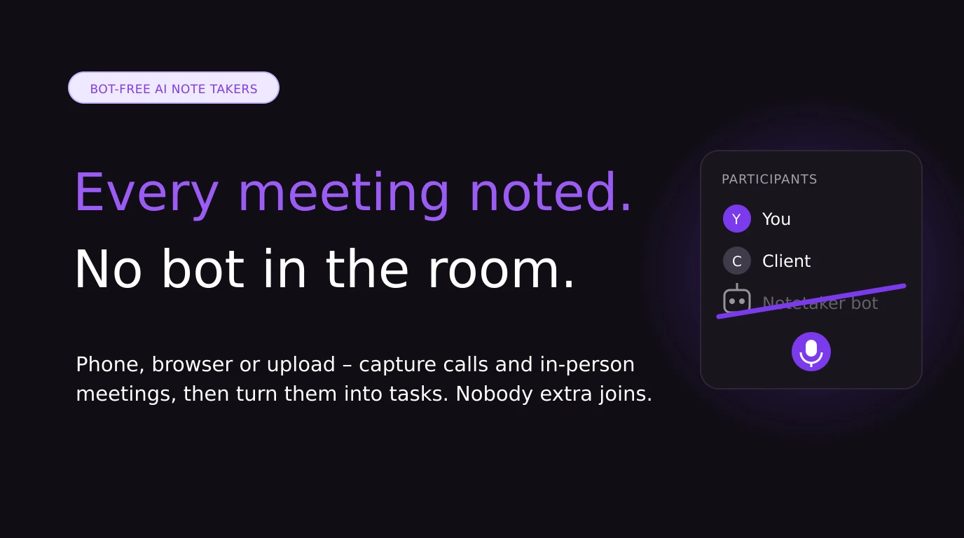 The Best Bot-Free AI Note Takers in 2026