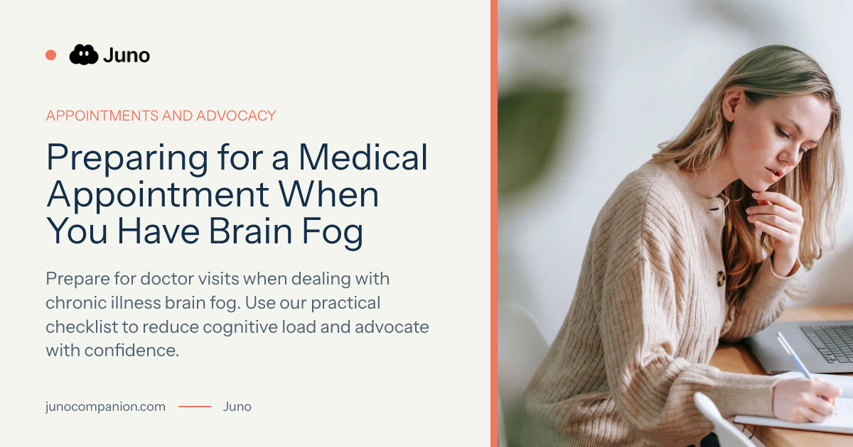 Preparing for a Medical Appointment When You Have Brain Fog