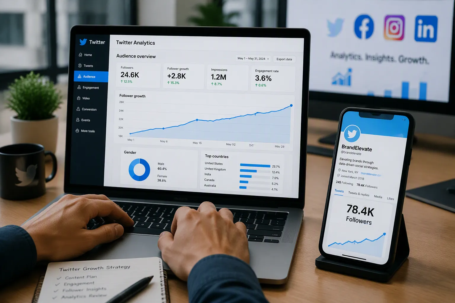 Step by Step Twitter Follower Analysis with the Analytics API