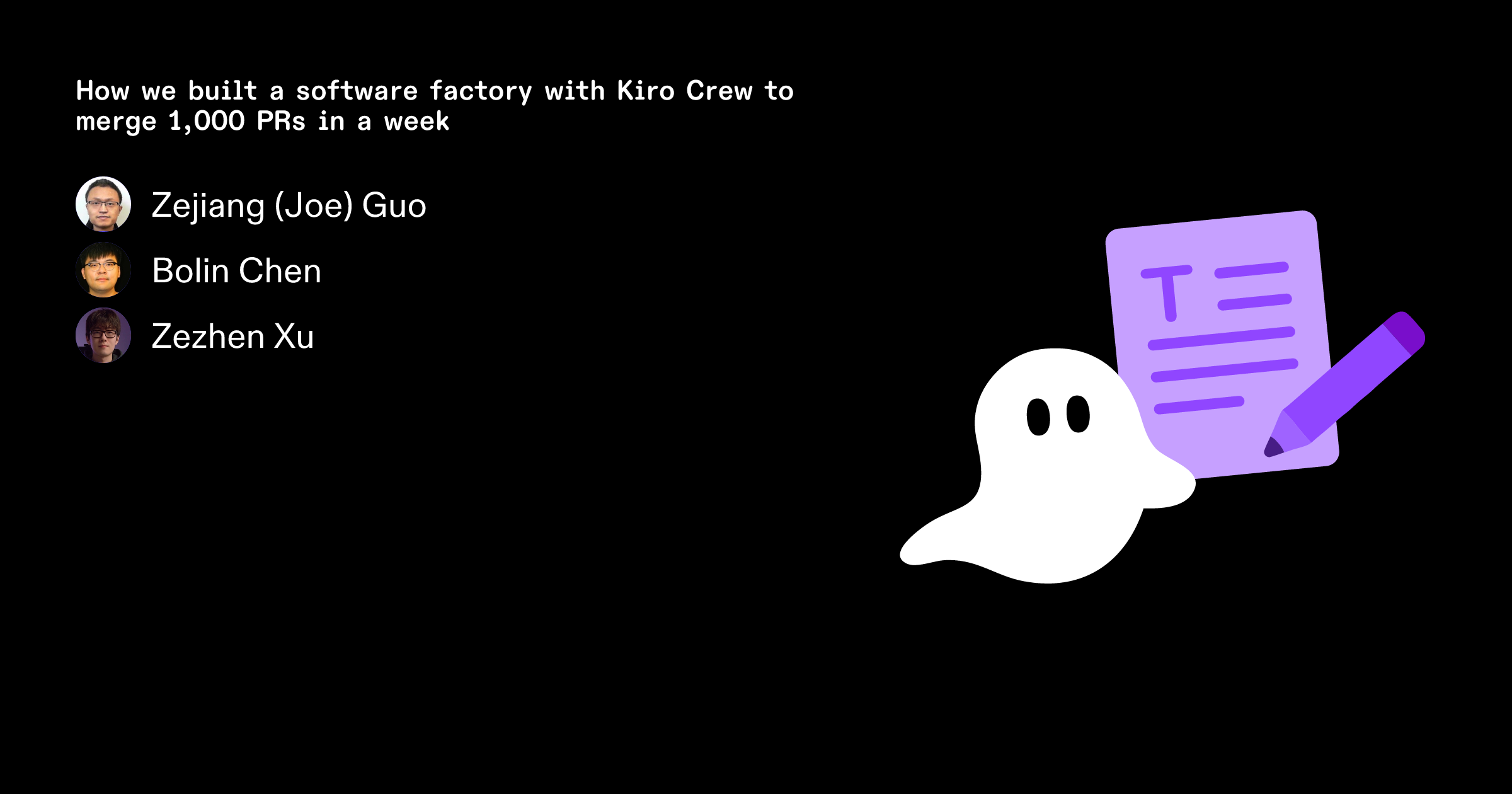 How we built a software factory with Kiro Crew to merge 1,000 PRs in a week