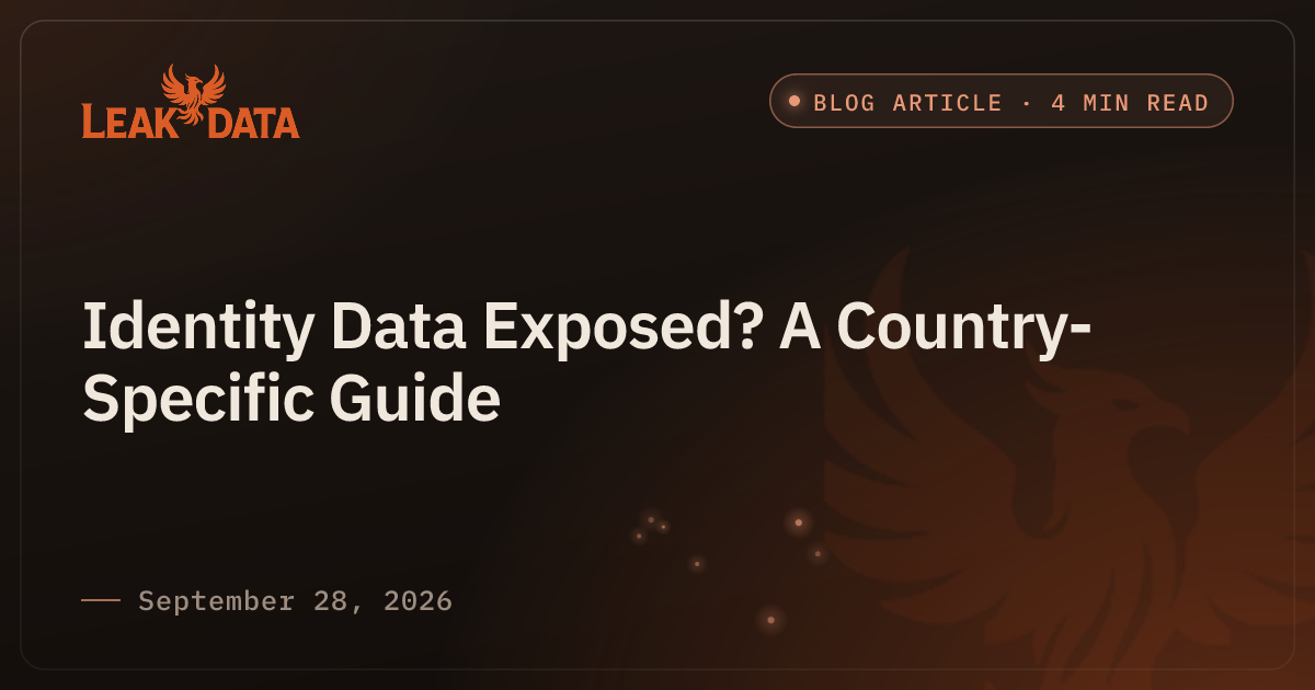 Identity Data Exposed? A Country-Specific Guide