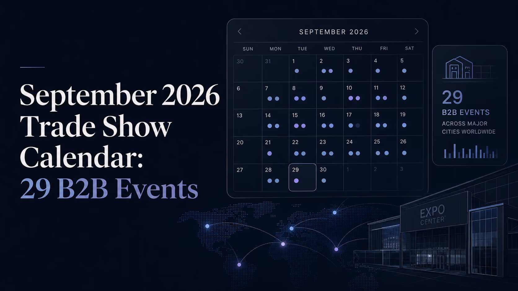 September 2026 Trade Show Calendar: 29 B2B Events